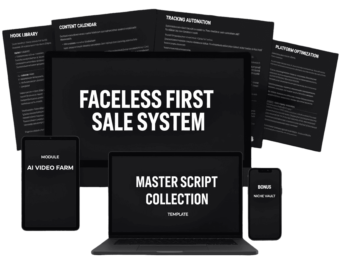 Faceless First Sale System - Complete Training Package