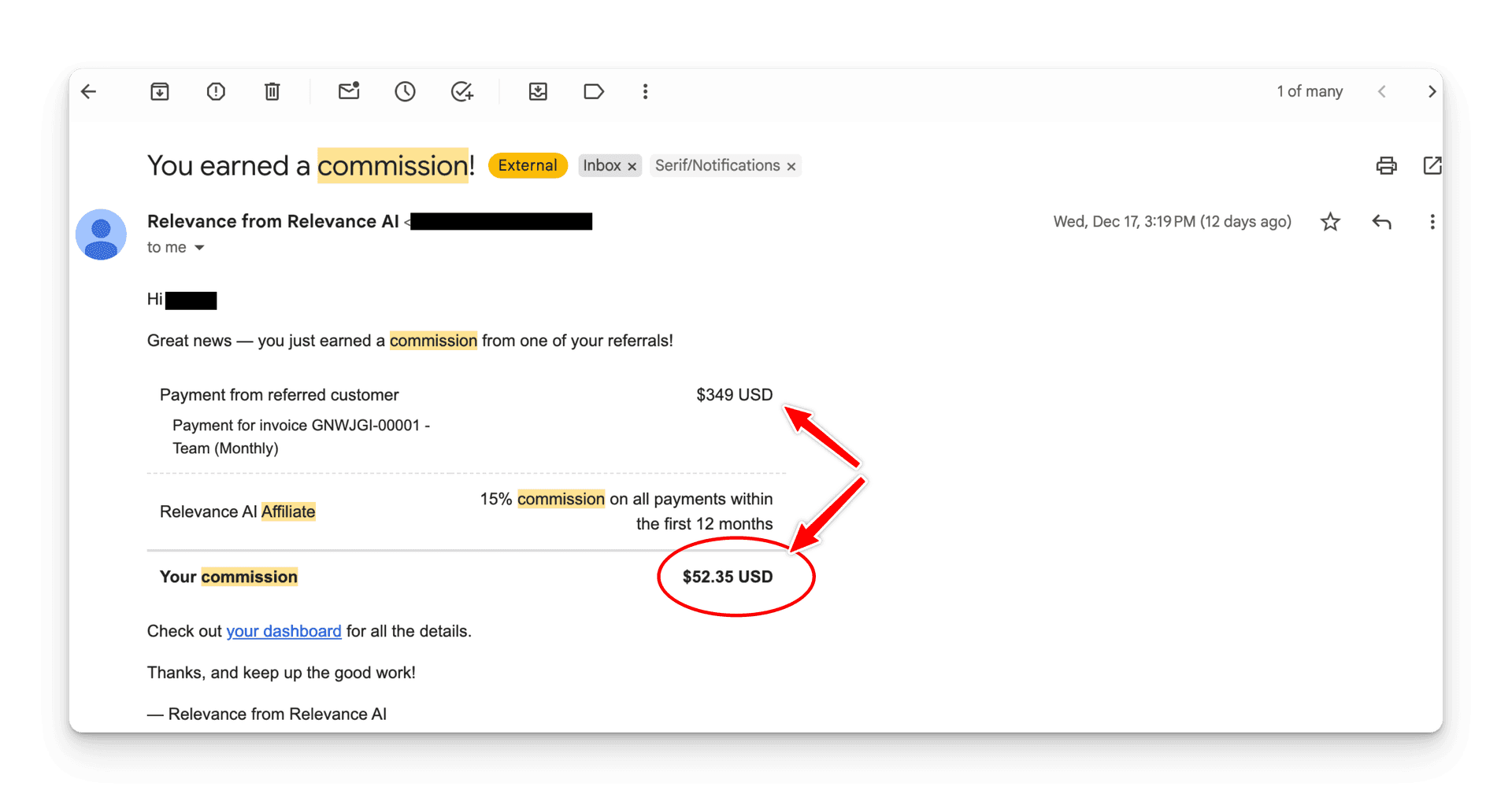 Affiliate Results Dashboard